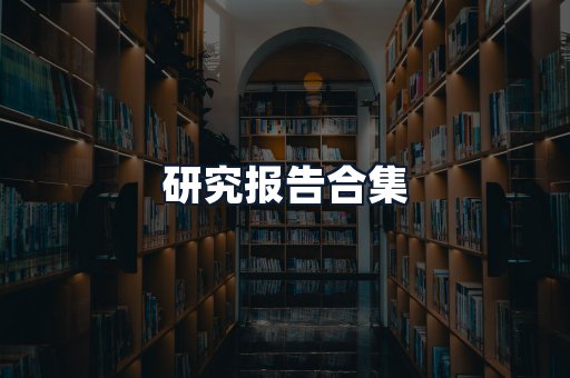 研究报告合集